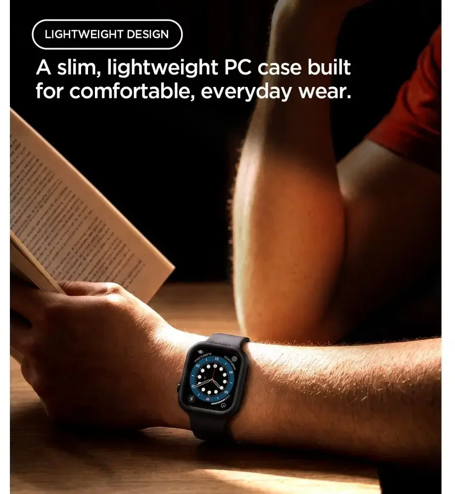 Spigen Thin Fit Case for Apple Watch 42mm - Juodas