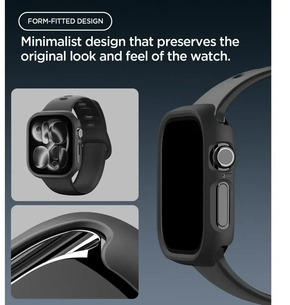 Spigen Thin Fit Case for Apple Watch 42mm - Juodas