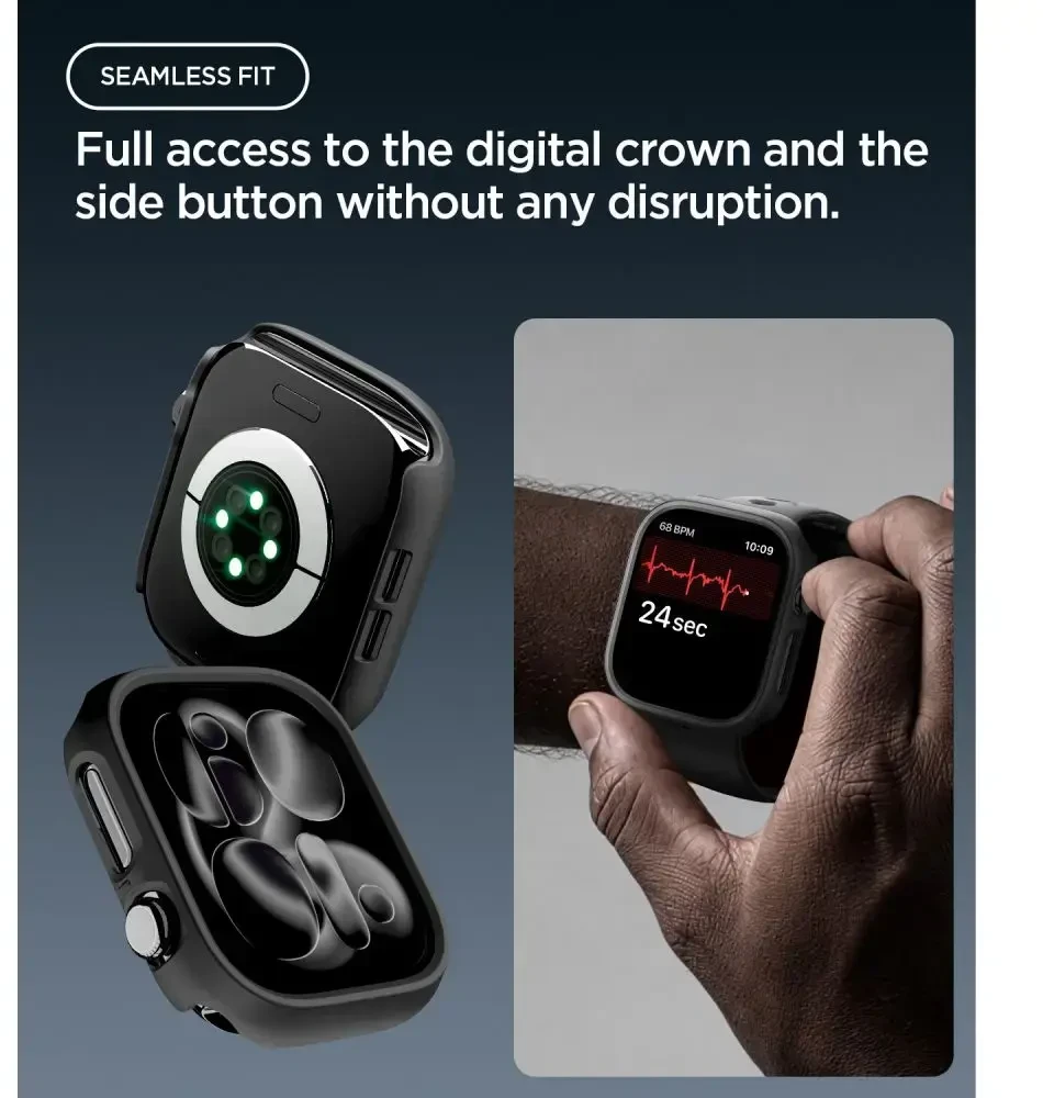 Spigen Thin Fit Case for Apple Watch 42mm - Juodas
