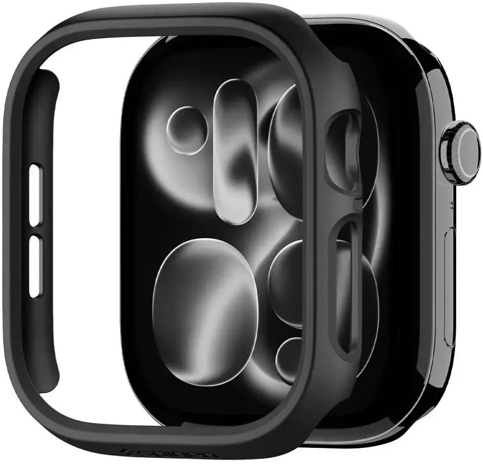 Spigen Thin Fit Case for Apple Watch 46mm - Juodas