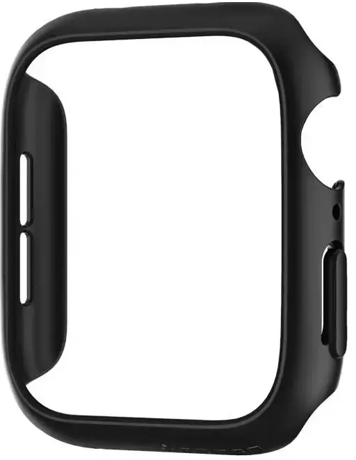 Spigen Thin Fit išmaniojo laikrodžio dėklas Apple Watch 4/5/6/SE (44 mm) | juodas