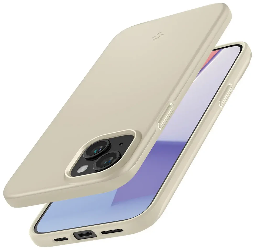 Spigen Thin Fit dėklas skirtas Apple iPhone 15 Plus,  spalva - Mute Beige