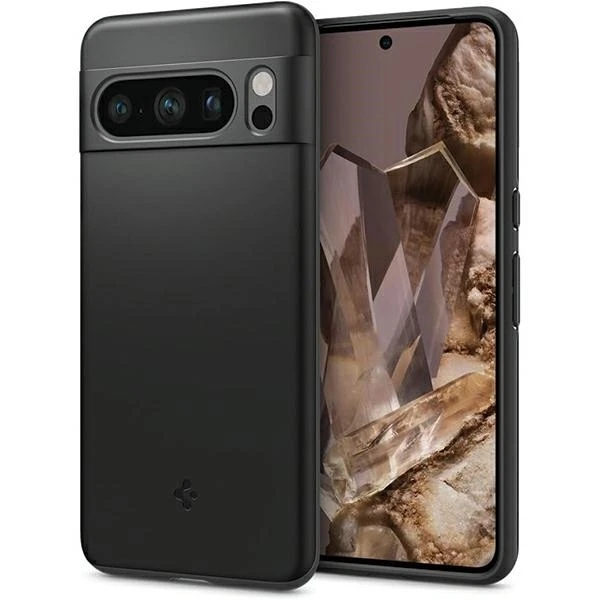 Dėklas Spigen Thin Fit, juodas - Google Pixel 8 Pro