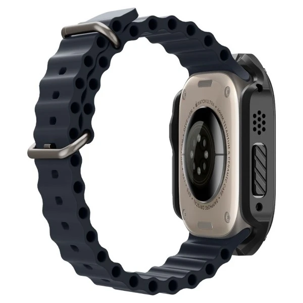 Dėklas „Spigen Tough Armor“, juodas - Apple Watch Ultra 2/Ultra 49mm
