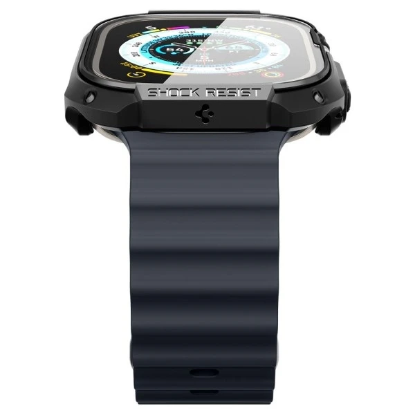 Dėklas „Spigen Tough Armor“, juodas - Apple Watch Ultra 2/Ultra 49mm