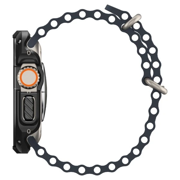 Dėklas „Spigen Tough Armor“, juodas - Apple Watch Ultra 2/Ultra 49mm