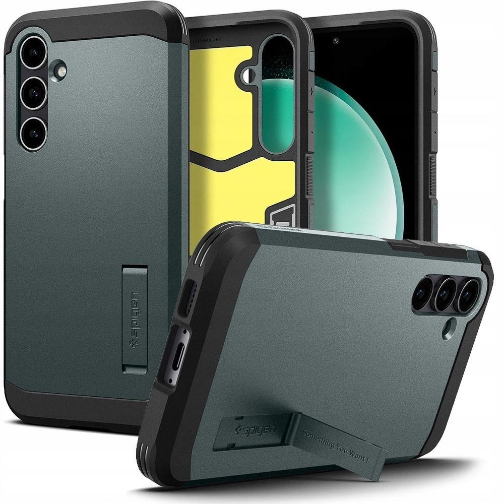 Spigen Tough Armor dėklas skirtas Samsung Galaxy S23 FE, spalva - Abyss Green
