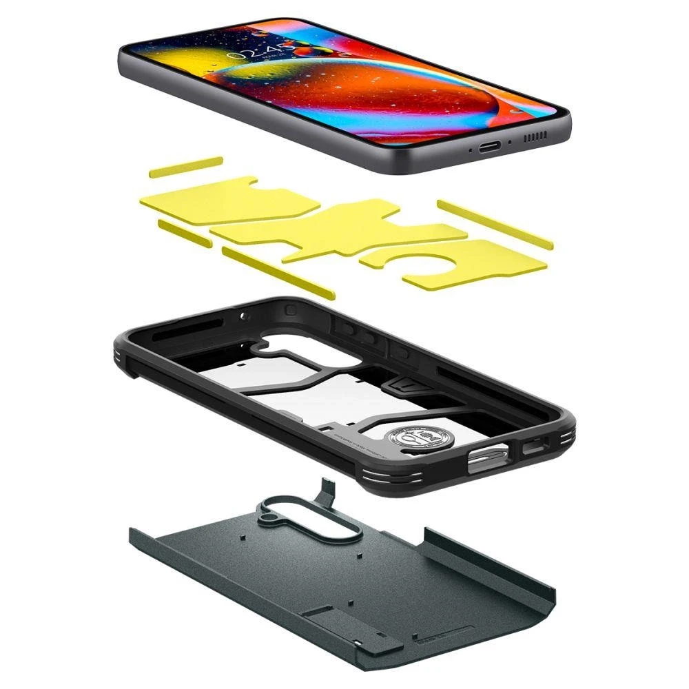 Spigen Tough Armor dėklas skirtas Samsung Galaxy S23 FE, spalva - Abyss Green