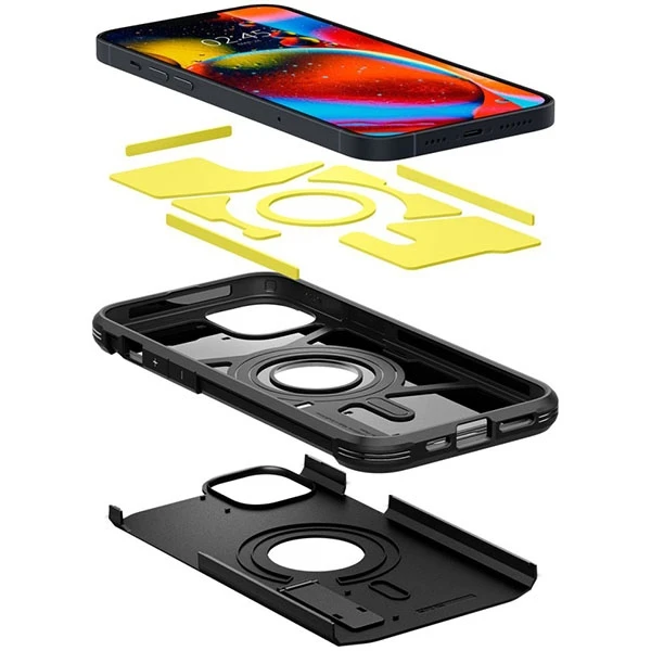 Spigen Tough Armor (MagFit) dėklas skirtas Apple iPhone 14, spalva - Juoda