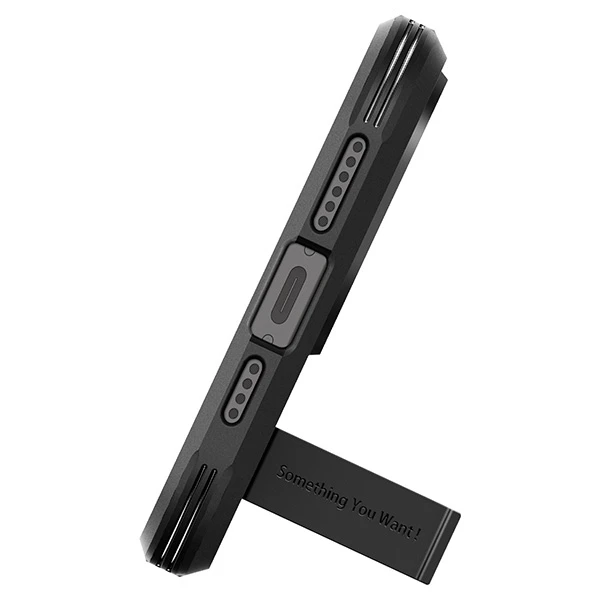 Spigen Tough Armor (MagFit) dėklas skirtas Apple iPhone 15 Pro Max, spalva - Juoda