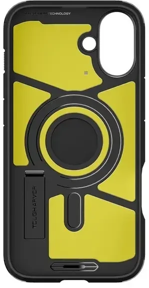 Dėklas „Spigen Tough Armor MAG iPhone 16 Plus MagSafe“ juodas ACS08085