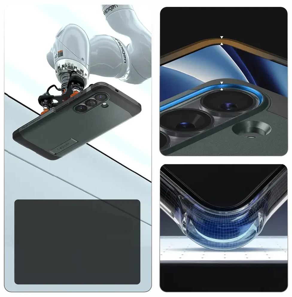 Spigen Tough Armor Mag MagSafe dėklas skirtas Samsung Galaxy S26+ – žalios spalvos