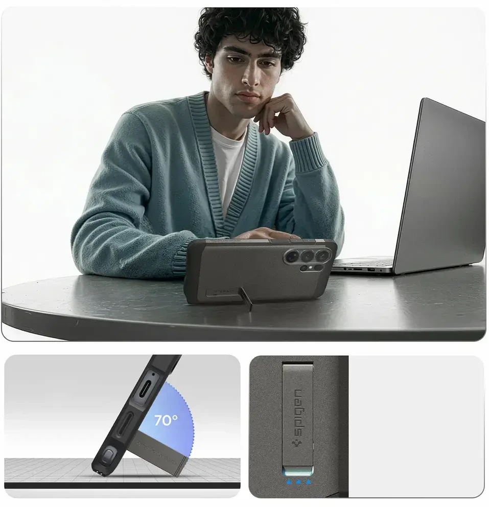 Spigen Tough Armor Mag MagSafe dėklas Samsung Galaxy S26 Ultra Gunmetal
