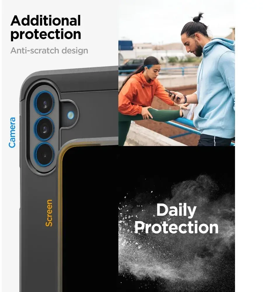 Dėklas „Spigen Tough Armor Galaxy A37 5G“ juodas