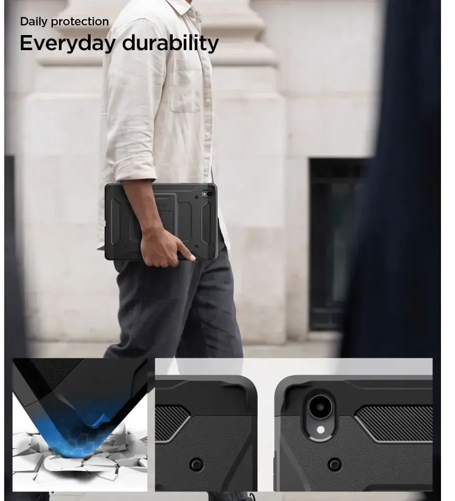 Spigen Tough Armor Pro Case for Samsung Galaxy Tab S12+ 12.6" - juodas