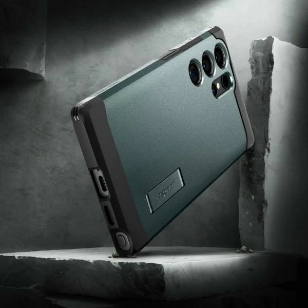 Spigen Tough Armor – dėklas skirtas Samsung Galaxy S24 Ultra Abyss Žalias