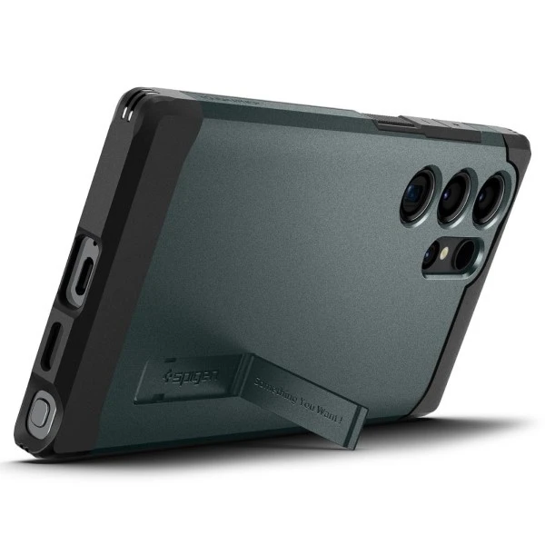 Spigen Tough Armor – dėklas skirtas Samsung Galaxy S24 Ultra Abyss Žalias