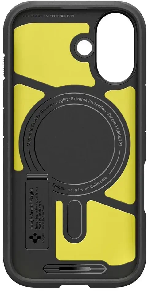 Spigen Tough Armor "T" MagSafe dėklas iPhone 17 - juodas