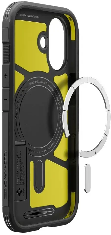 Spigen Tough Armor "T" MagSafe dėklas iPhone 17 - juodas