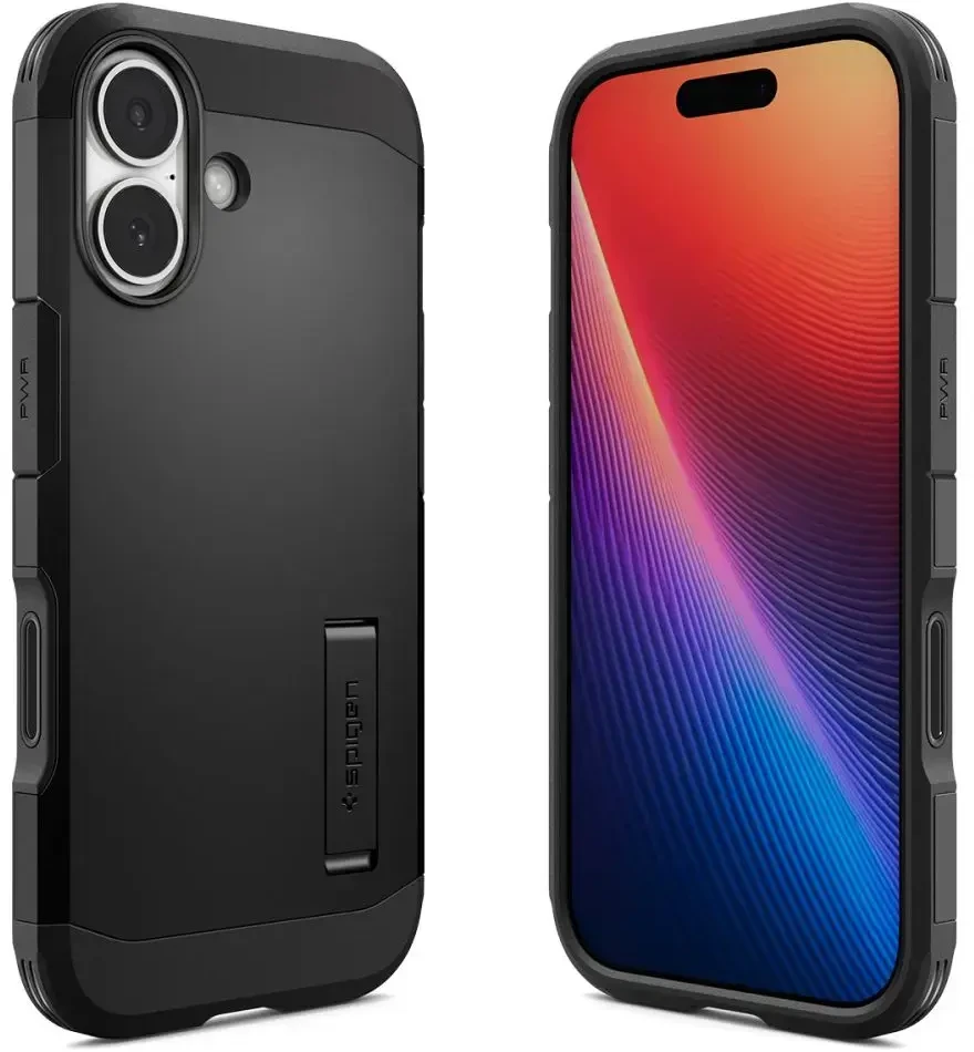 Spigen Tough Armor "T" MagSafe dėklas iPhone 17 - juodas