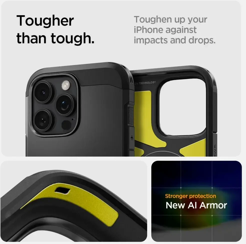 Dėklas SPIGEN TOUGH ARMOR "T" MAGSAFE IPHONE 16 PRO Juodas