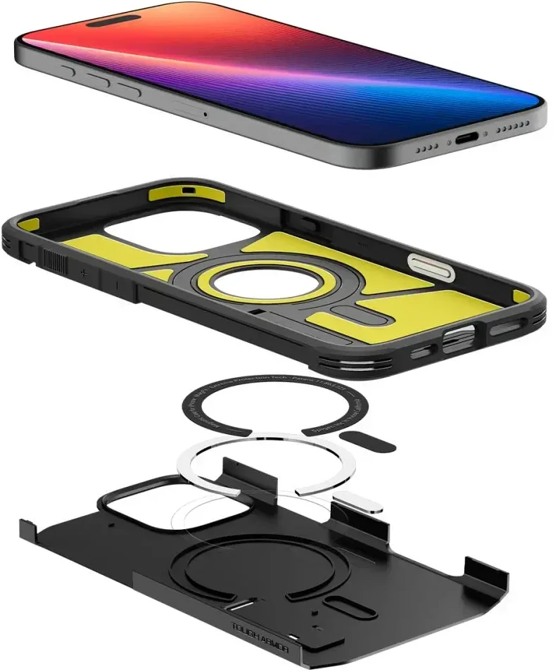 Dėklas SPIGEN TOUGH ARMOR "T" MAGSAFE IPHONE 16 PRO Juodas