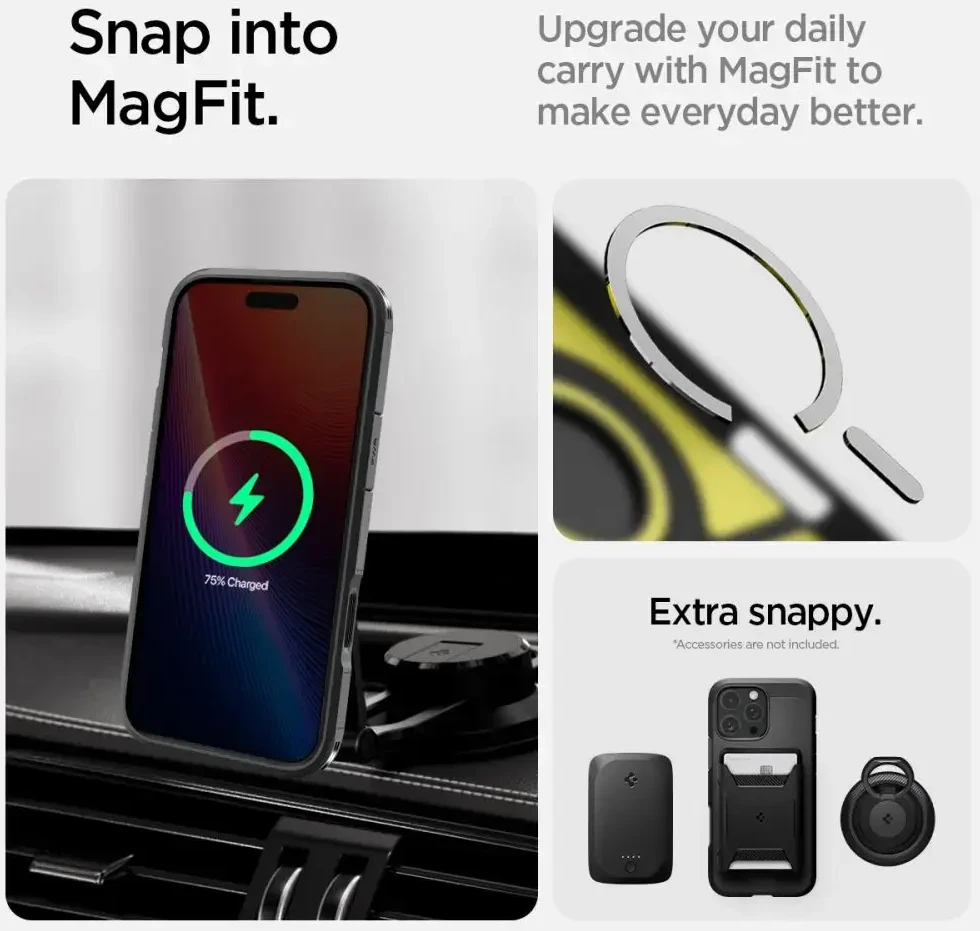 Dėklas SPIGEN TOUGH ARMOR "T" MAGSAFE IPHONE 16 PRO Juodas