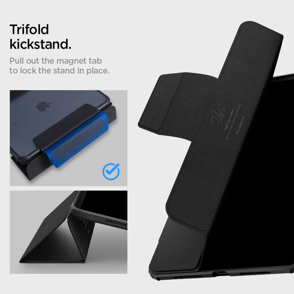 Spigen Ultra Hybrid Pro, juodos spalvos – Apple iPad Pro 11″ 2024