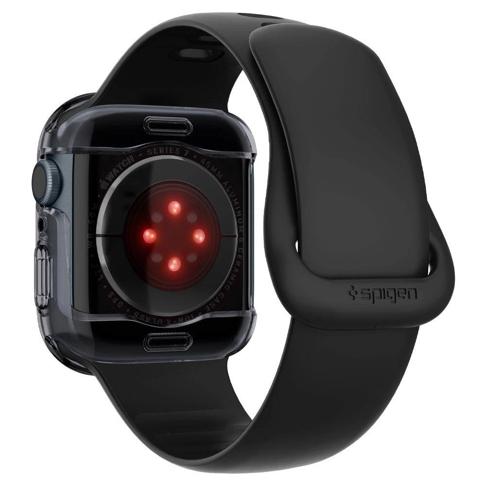 „Spigen Ultra Hybrid“ dėklas, skirtas „Apple Watch 7/8/9“ (45 mm) (kosminis krištolas)