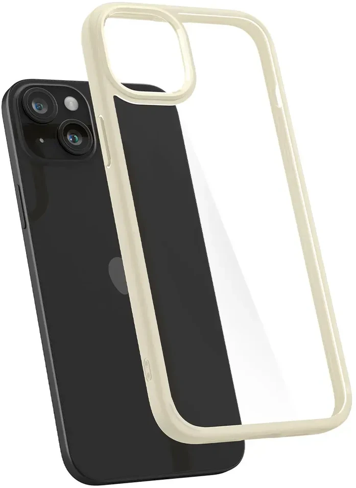 Spigen Ultra Hybrid dėklas skirtas Apple iPhone 15 Plus, spalva - Mute Beige