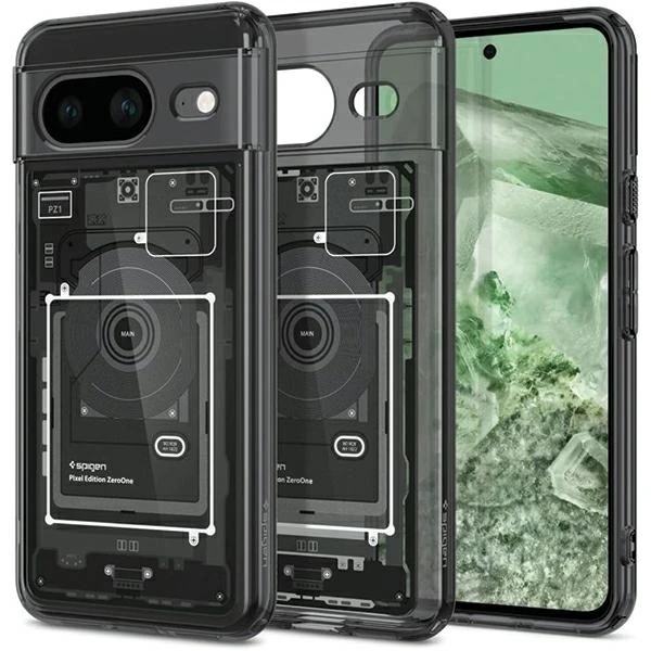 Spigen Ultra Hybrid Zero One dėklas skirtas Google Pixel 8, spalva - Zero One aprašymas - Prekės nuotrauka