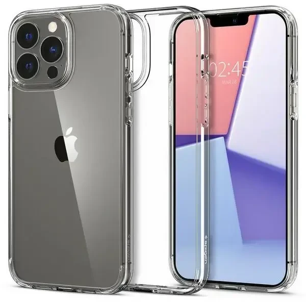 Dėklas Spigen Ultra Hybrid iPhone 13 Pro Max 6,7" skaidrus ACS03204