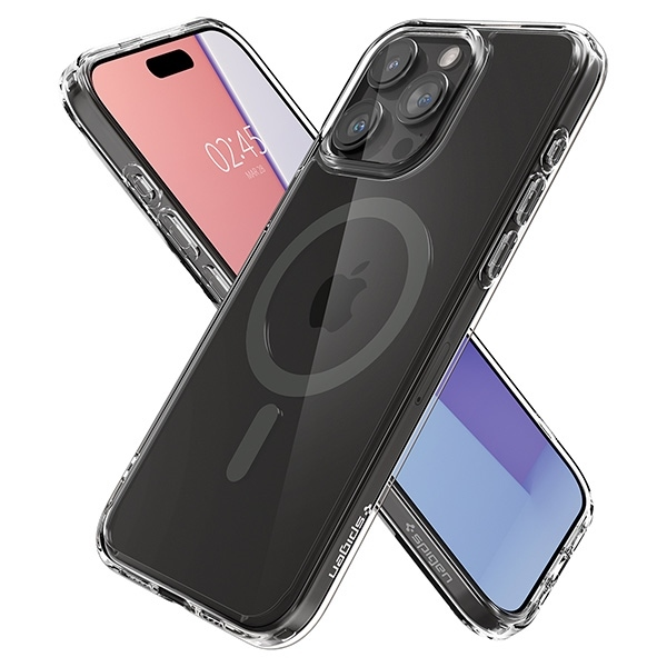 Spigen Ultra Hybrid (MagFit) dėklas skirtas Apple iPhone 15 Pro, Grafito spalvos
