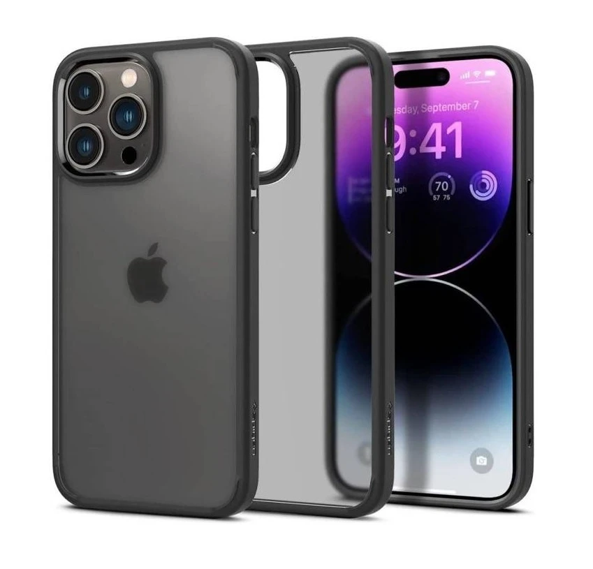 Spigen Ultra Hybrid (MagFit) dėklas skirtas Apple iPhone 15 Pro Max, spalva - Frost Black