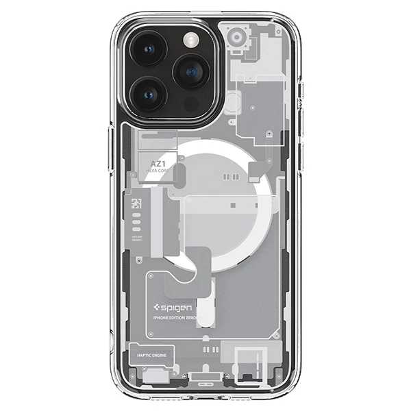 Spigen Ultra Hybrid Zero One (MagFit) dėklas skirtas Apple iPhone 15 Pro Max, spalva - Zero One White