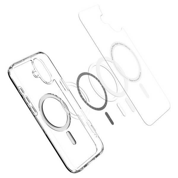 Dėklas Spigen Ultra Hybrid MagSafe, baltos spalvos – Apple iPhone 16 Plus