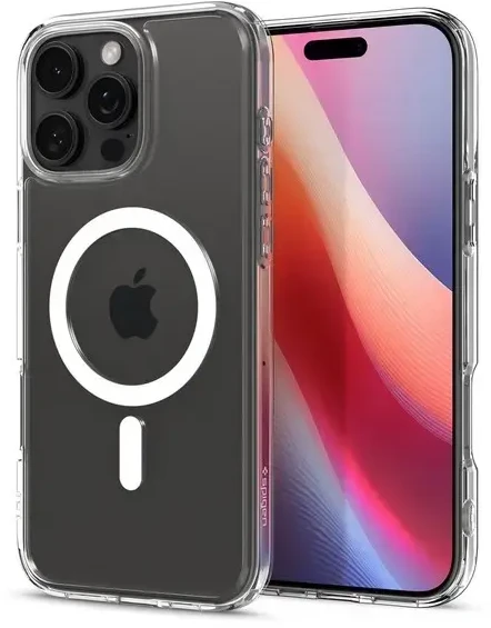 Spigen Ultra Hybrid Mag MagSafe iPhone 16 Pro Max – dėklas telefonui baltos spalvos
