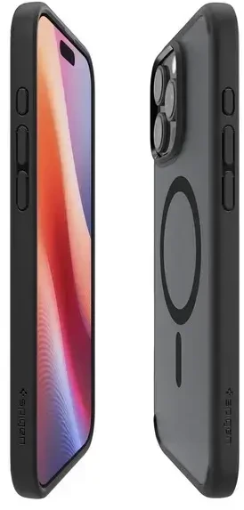 Dėklas Spigen Ultra Hybrid MAG iPhone 16 Pro Max MagSafe permatomai juodas ACS08003
