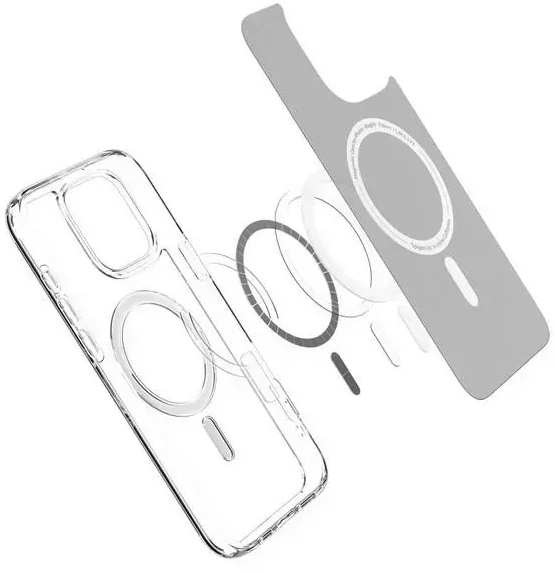 Spigen Ultra Hybrid Mag MagSafe iPhone 16 Pro Max – dėklas telefonui baltos spalvos