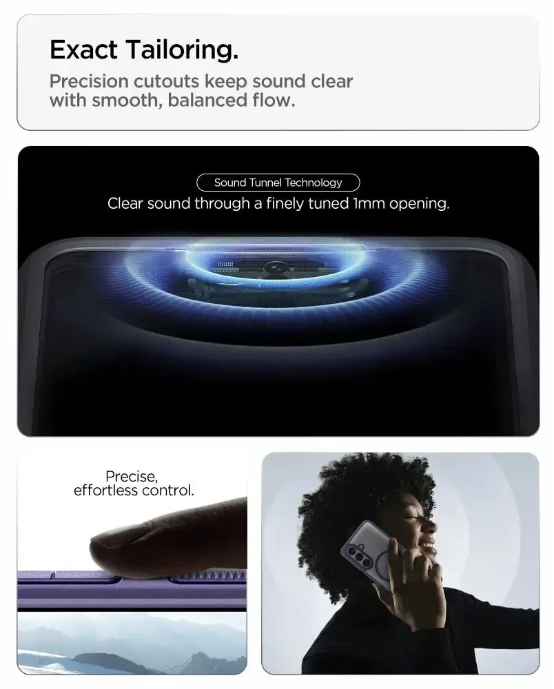 Spigen Ultra Hybrid Mag MagSafe dėklas skirtas Samsung Galaxy S26 – Clear violetinės spalvos