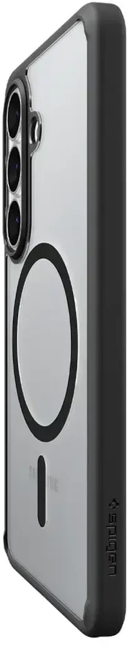Spigen Ultra Hybrid Mag MagSafe dėklas skirtas Samsung Galaxy S26+ – skaidrus ir juodos spalvos