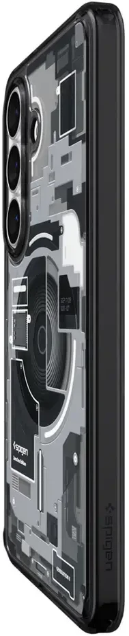 Spigen Ultra Hybrid Mag MagSafe dėklas skirtas Samsung Galaxy S26 Zero One – Clear juodos spalvos