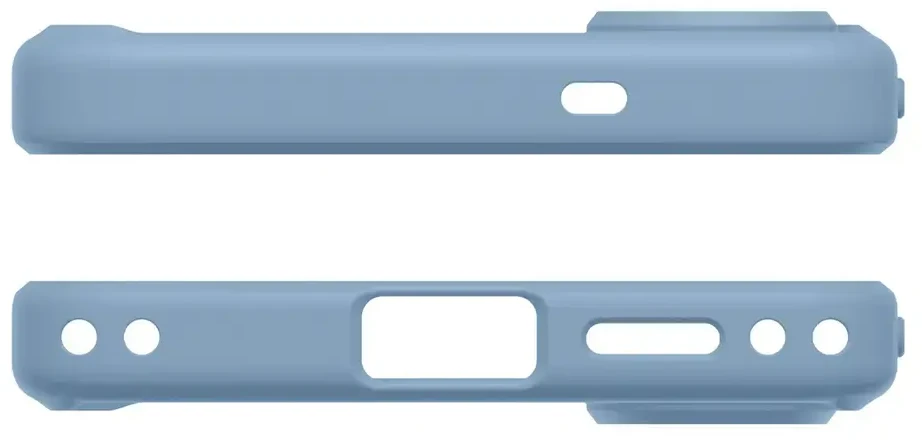 Spigen Ultra Hybrid Mag MagSafe dėklas skirtas Samsung Galaxy S26+ – skaidrus ir mėlynos spalvos