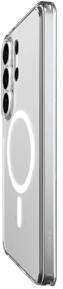 Spigen Ultra Hybrid Mag MagSafe dėklas skirtas Samsung Galaxy S26 Ultra – Clear and Baltas