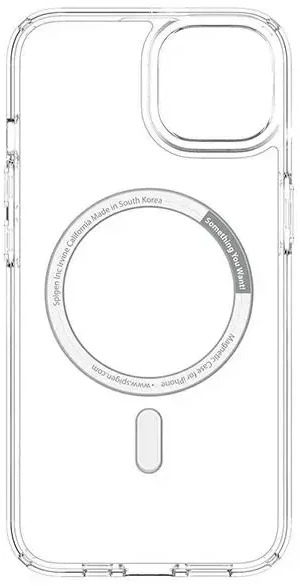 Spigen Ultra Hybrid (MagFit) dėklas skirtas Apple iPhone 13, spalva - Balta