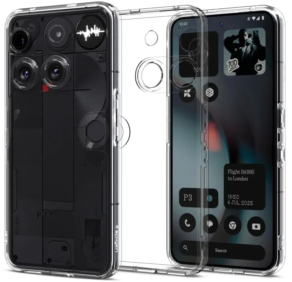 Spigen Ultra Hybrid dėklas skirtas Nothing Phone 3 Zero One – skaidrus