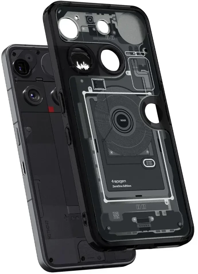 Spigen Ultra Hybrid dėklas skirtas Nothing Phone 3 Zero One – skaidrus