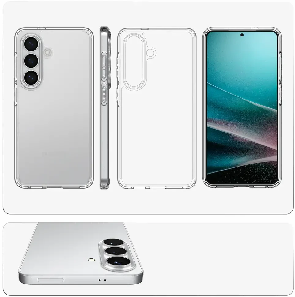 Spigen Ultra Hybrid dėklas skirtas Samsung Galaxy S26 – skaidrus