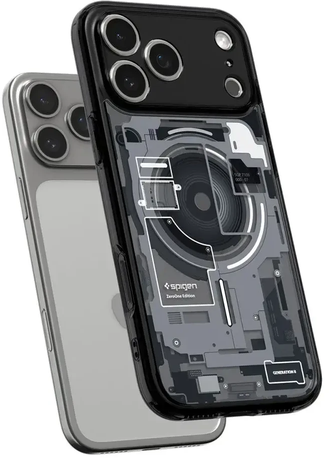 Dėklas Spigen Ultra Hybrid phone case with MagSafe support for Apple iPhone 17 Pro juodas
