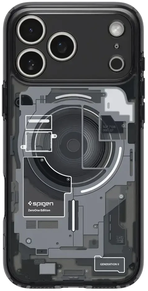 Dėklas Spigen Ultra Hybrid phone case with MagSafe support for Apple iPhone 17 Pro juodas